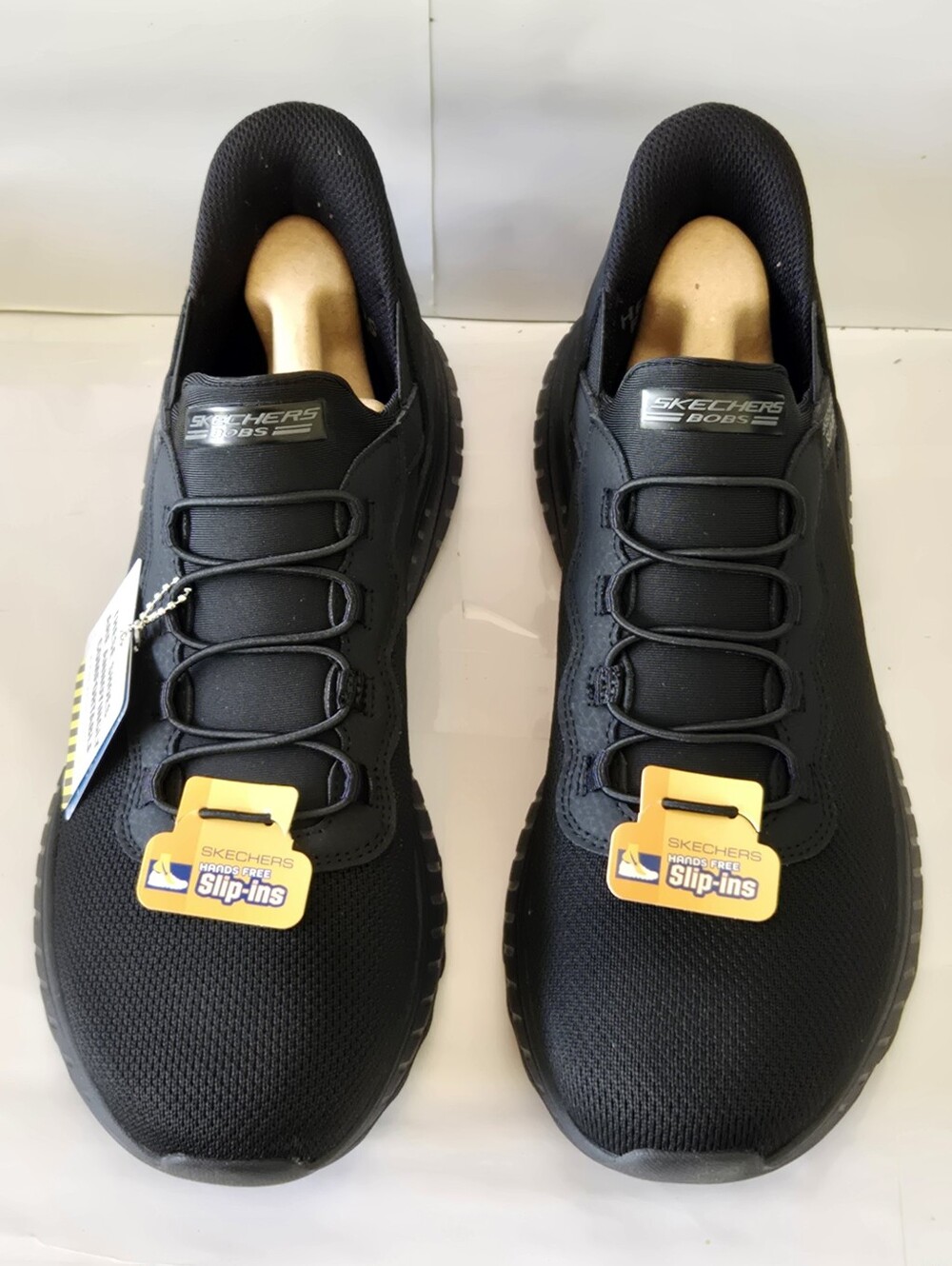 Skechers Men's Slip-Ins BOBS Sport Squad Solid Step Shoes Black Size 9.5 - Picture 3 of 6